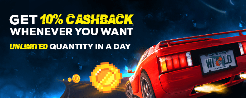 10% casino cashback